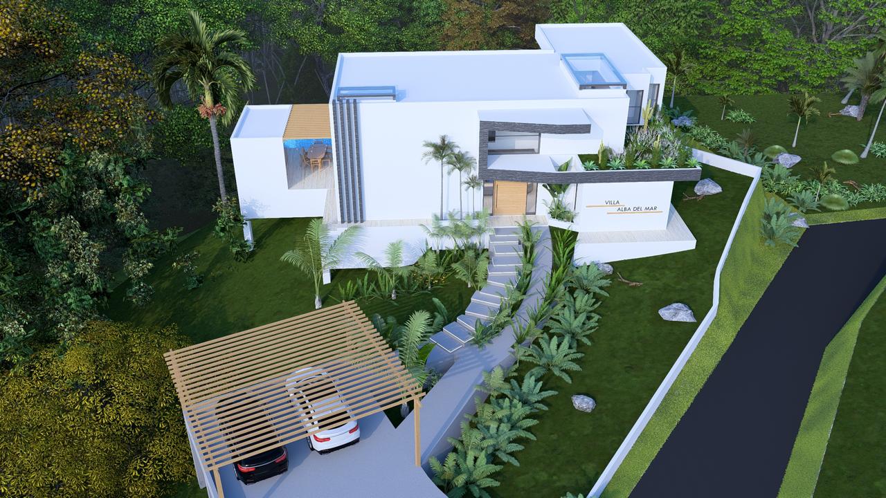 Ocean View Villa in a Private Natural Setting, 1,120 m² of land and 450 m² of construction.