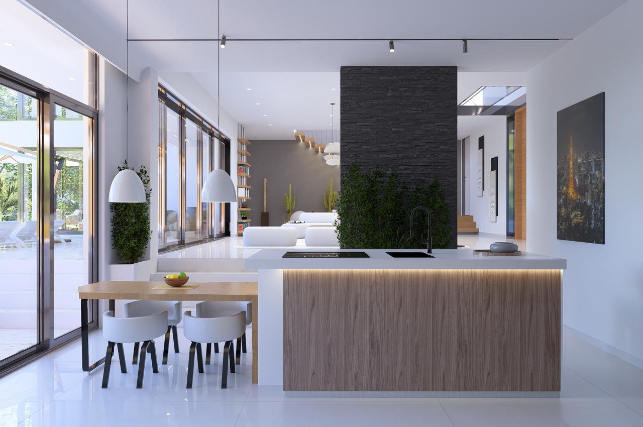 Ocean View Villa in a Private Natural Setting, 1,120 m² of land and 450 m² of construction.