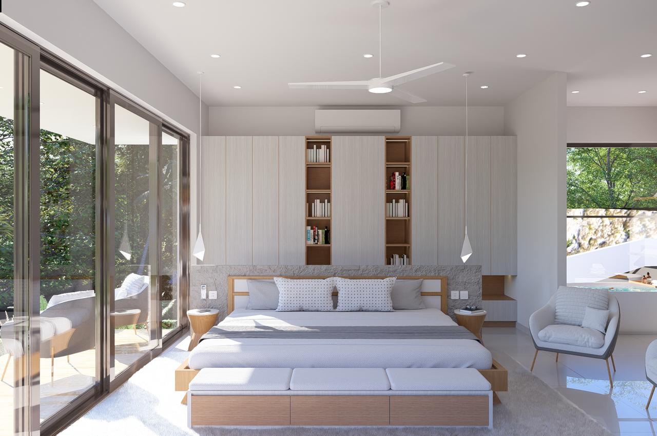 Ocean View Villa in a Private Natural Setting, 1,120 m² of land and 450 m² of construction.