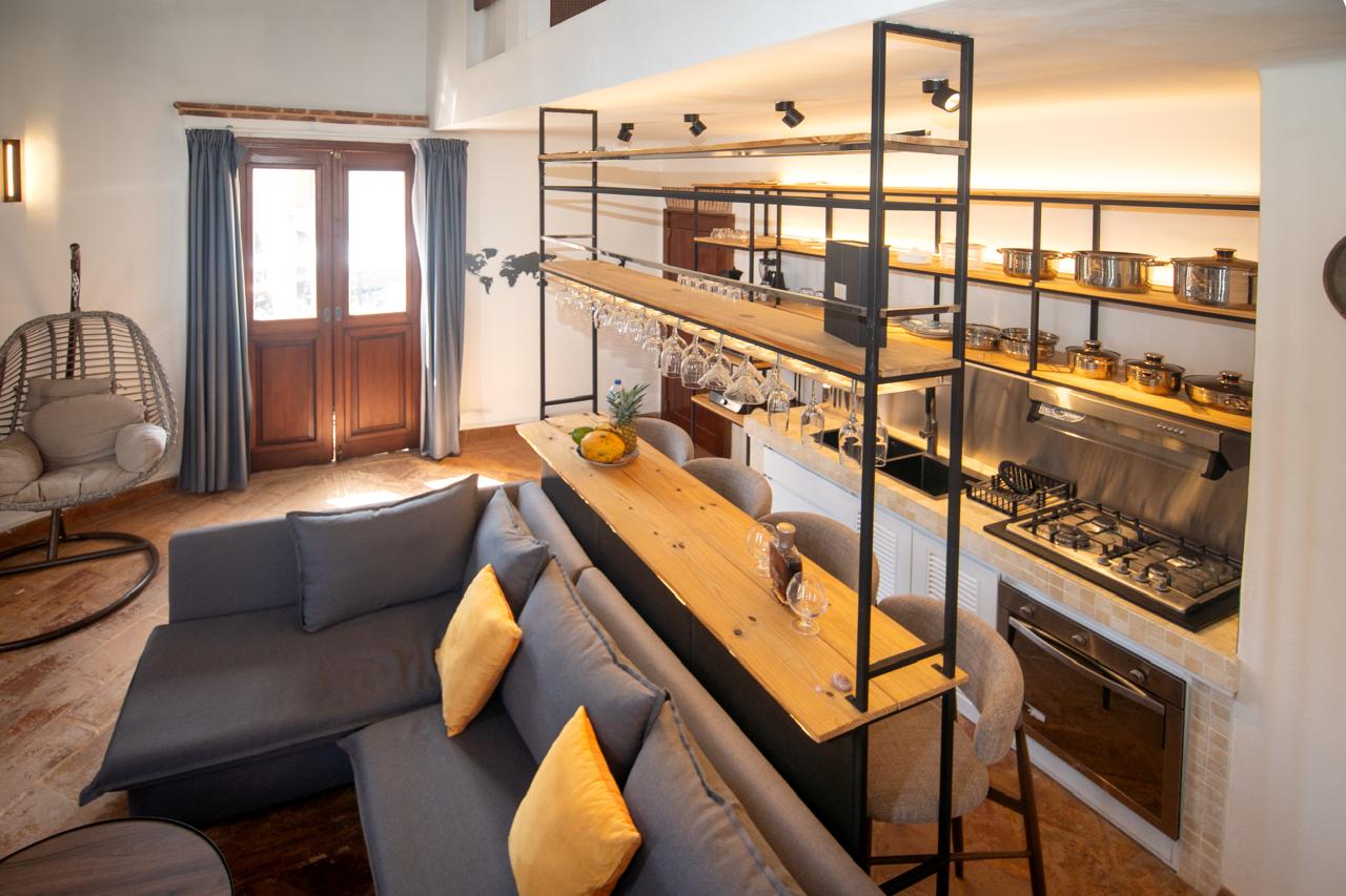 Duplex loft–style apartment with ocean view, recently renovated.