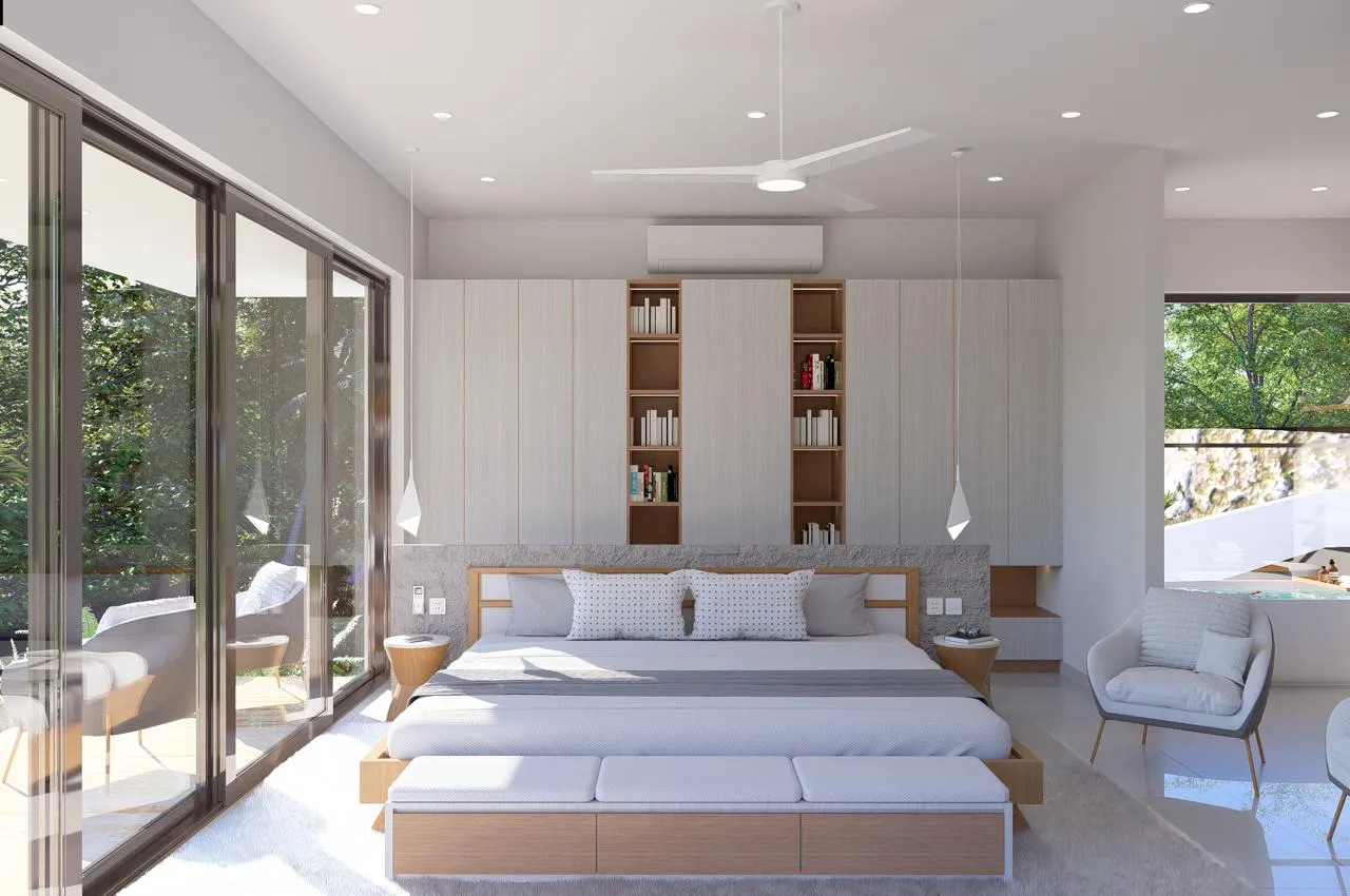 Ocean View Villa in a Private Natural Setting, 1,120 m² of land and 450 m² of construction.